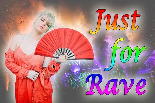 Miniatura 4 de OMyTea Ventilador plegable de mano grande chino de Kung Fu Tai Chi para hombresmujeres, con una funda de tela para protección, para actuación,