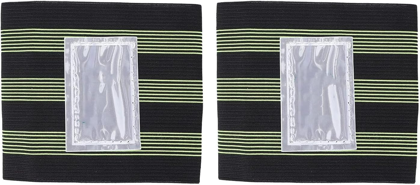 Reflective Strap, Arm Wrist Reflective Bands Highly Adhesion valcro Hook for Teammates for Passers‑by for Vehicles with tape (Pack of 2)