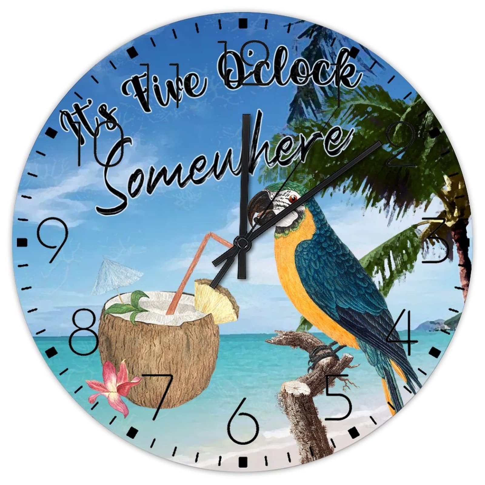 Horloge en bois décoration d'intérieur pour nouvelle maison et crémaillère