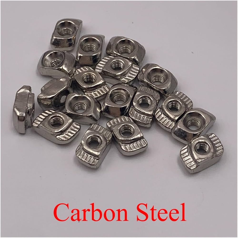 20x M6 Hammer Head T Slot Moeren - Zink Gecoate Glijdende Moeren Voor Aluminium Profielen