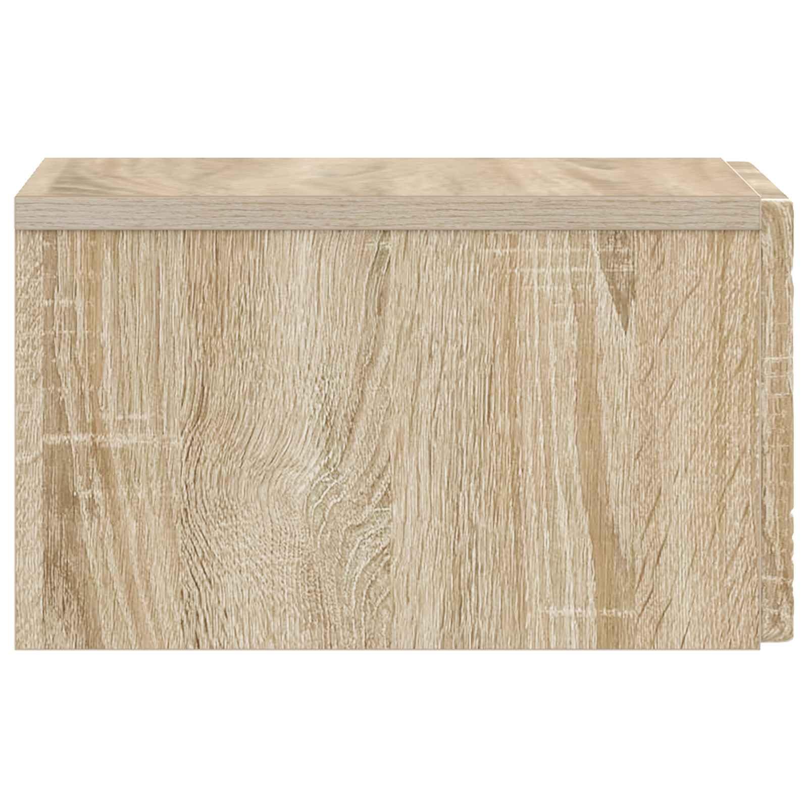 Lot de 2 tables de chevet murales en chêne Sonoma 49 x 34,5 x 20