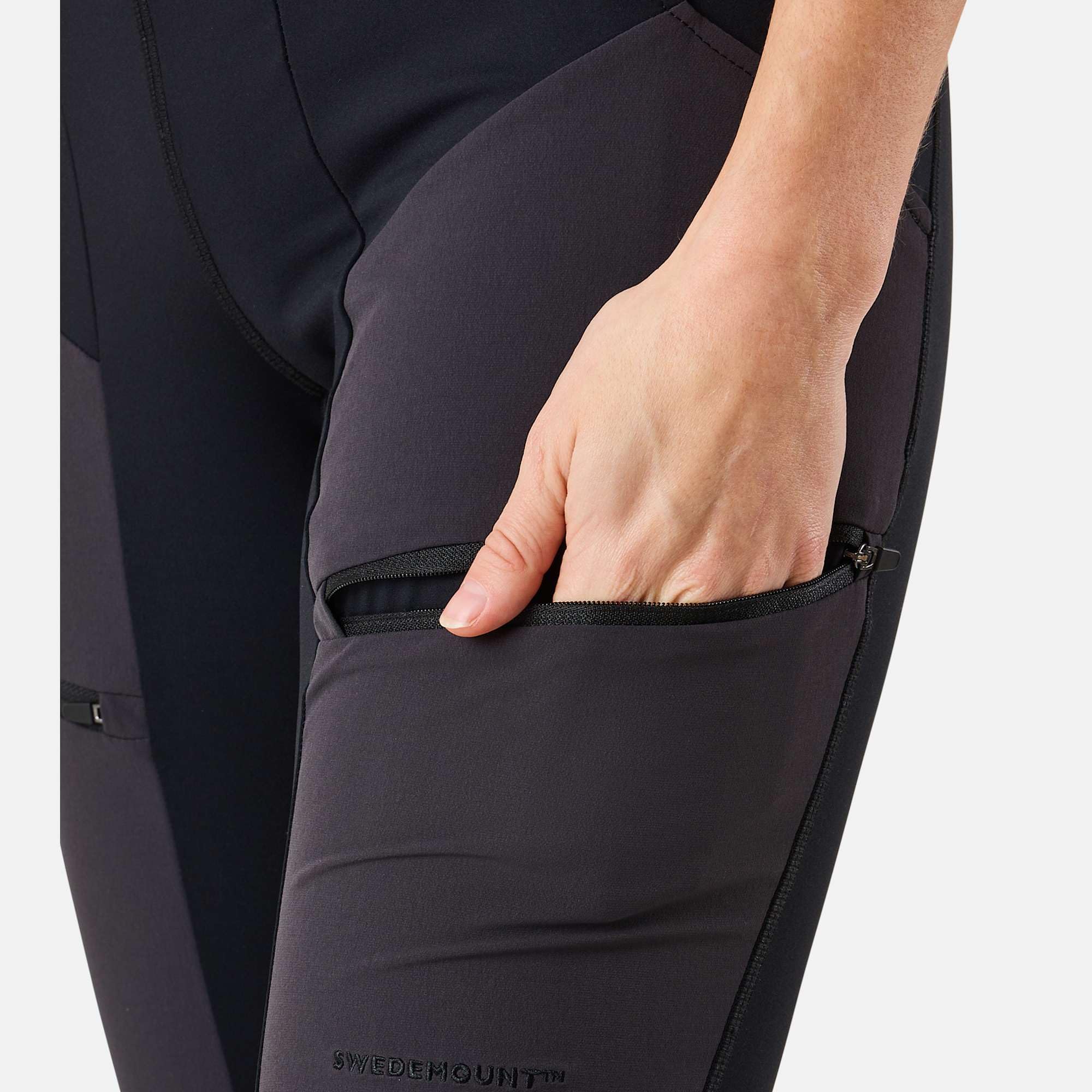 Swedemount Trondheim Trekking legginsy damskie oddychające i wodoodporne spodnie outdoorowe