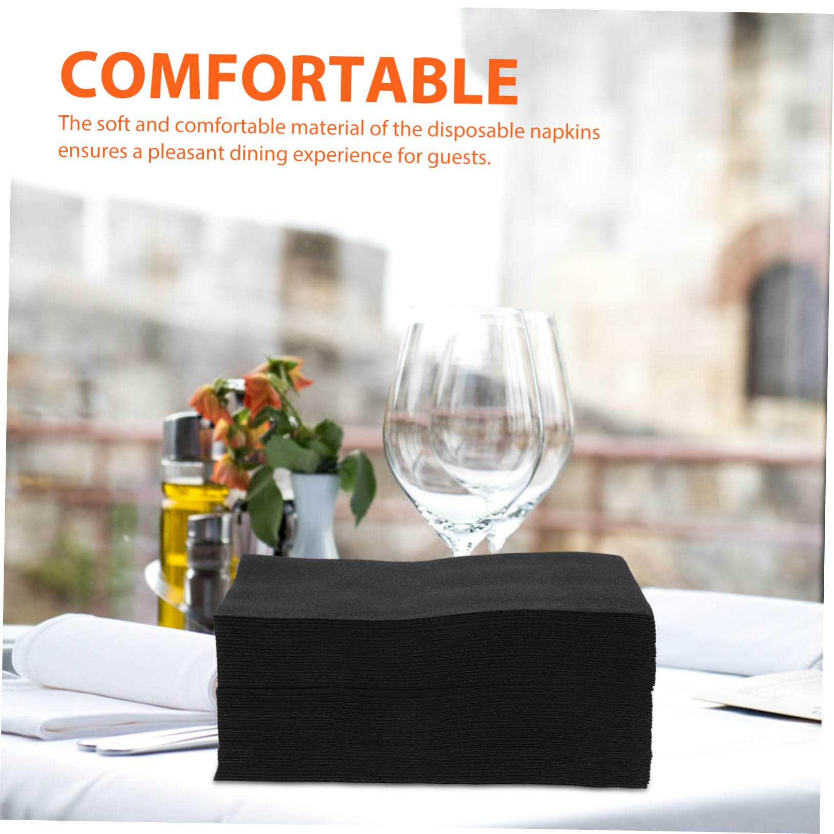 minkissy 100 Piezas Servilletas sin polvo servilletas de restaurante de halloween de tela para restaurantes decoraciones de ceremonia de boda