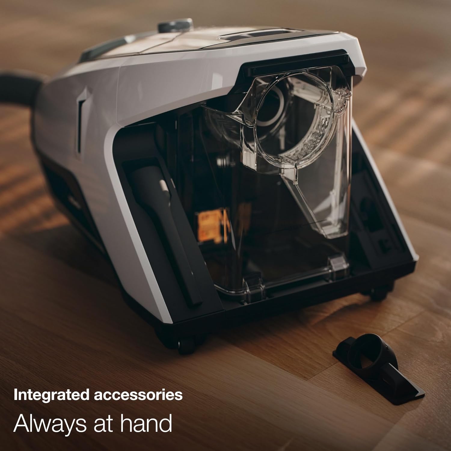 Miele Blizzard CX1 with integrated accessories