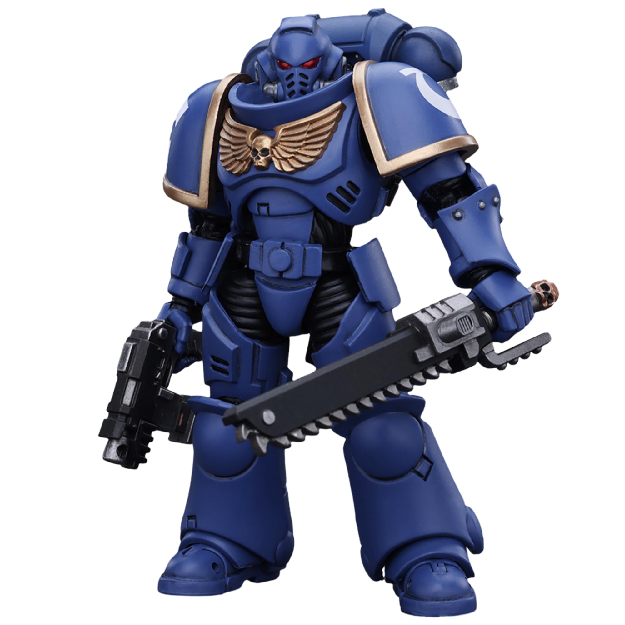 TOYVERSE JOYTOY 1/18 Warhammer 40,000 Action Figure, Space Marines Ultramarines Outriders Brother Catonus, Movable Joints Character Model, 15 Years and Up