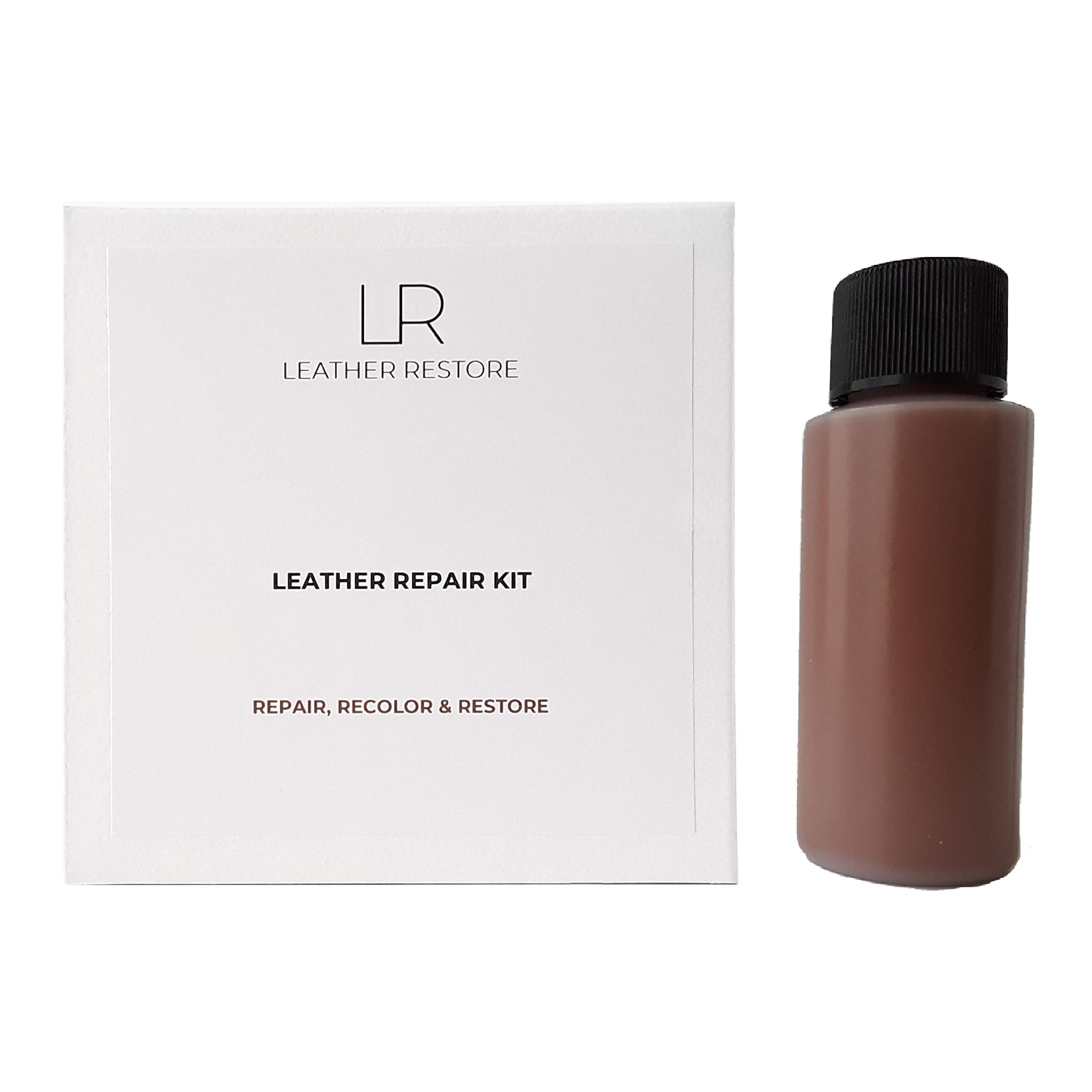 Leather and Vinyl Repair Kit with Ready to Use Color, British TAN - Repair, Recolor & Restore Couch, Furniture, Auto Interior & Car Seats