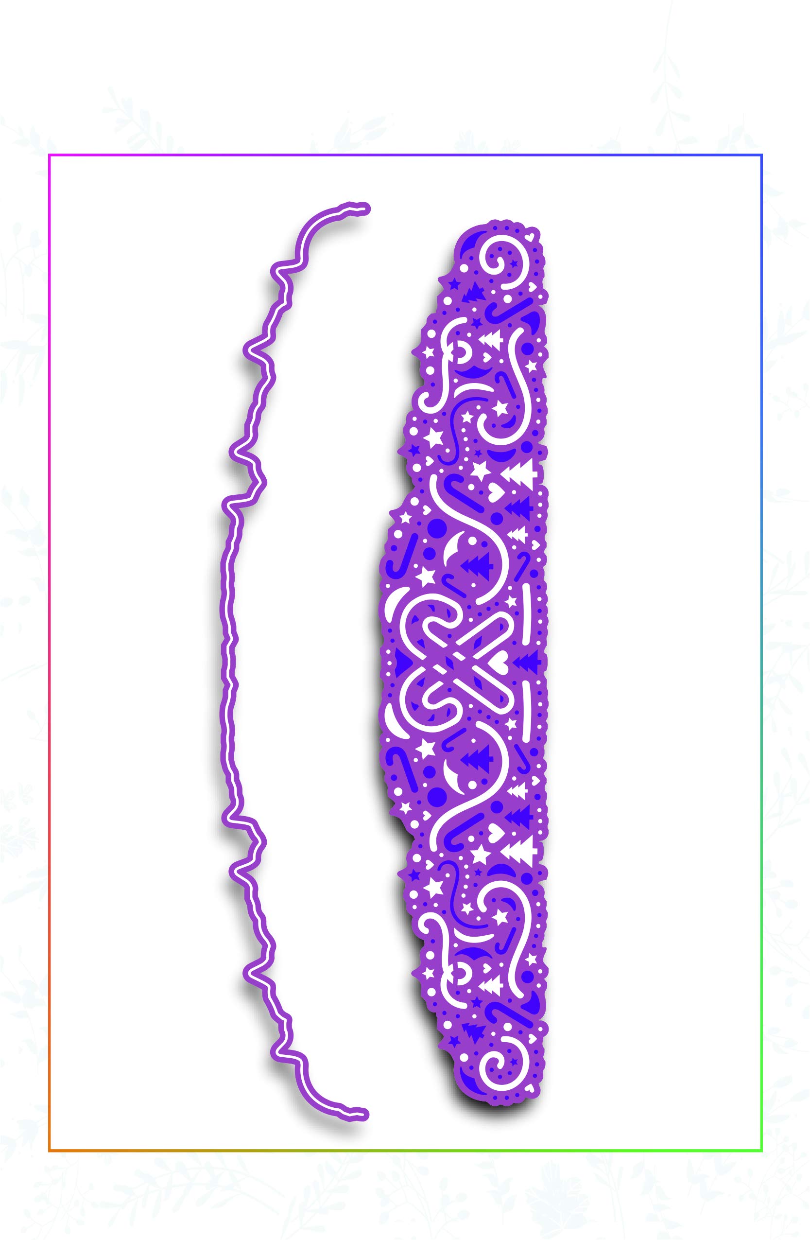 SCC Candy Cane - Border & Edge Dies Christmas Borders Collection