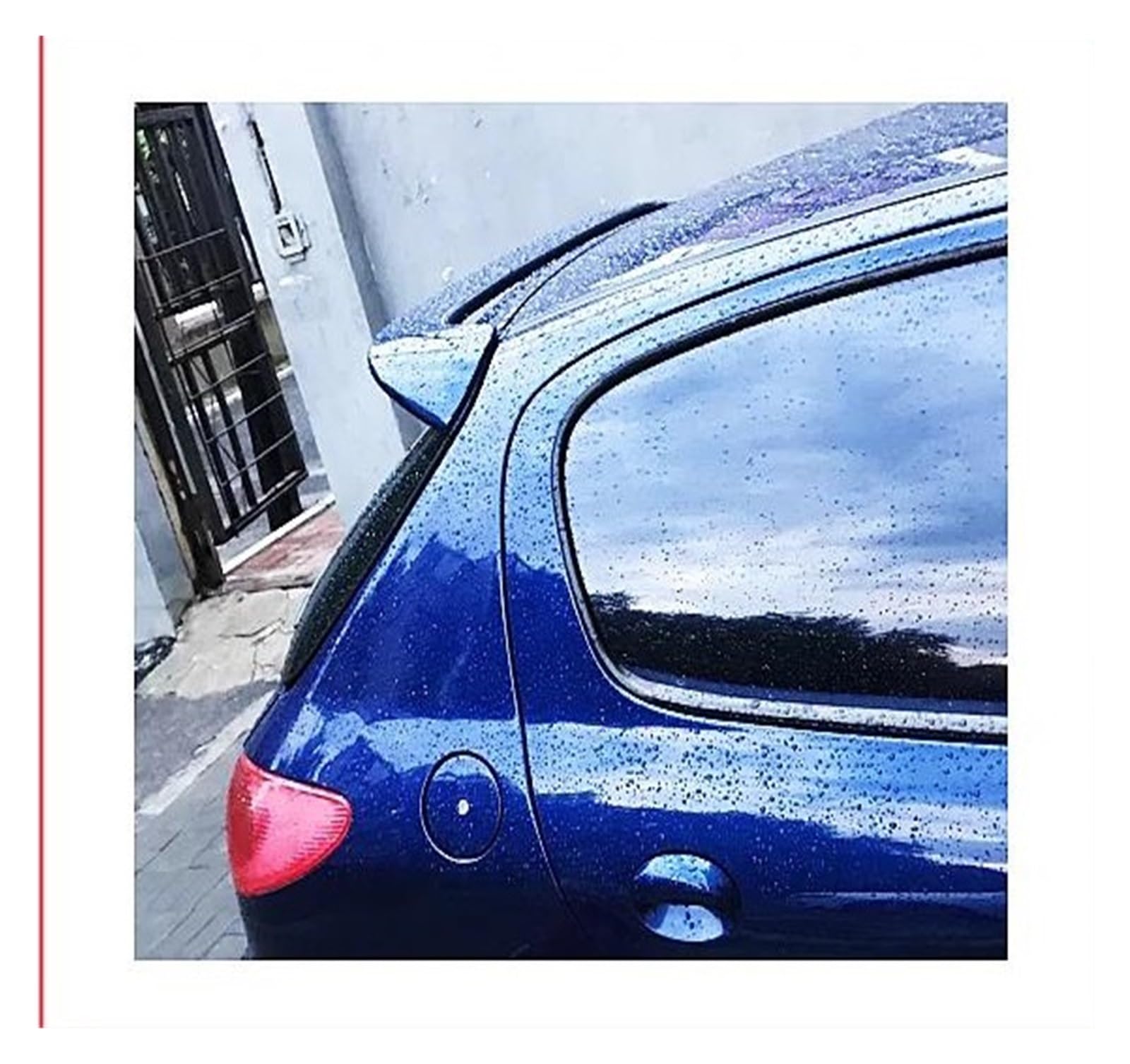 Aileron de voiture becquet toit bleu réglage extérieur Peugeot 206 2013