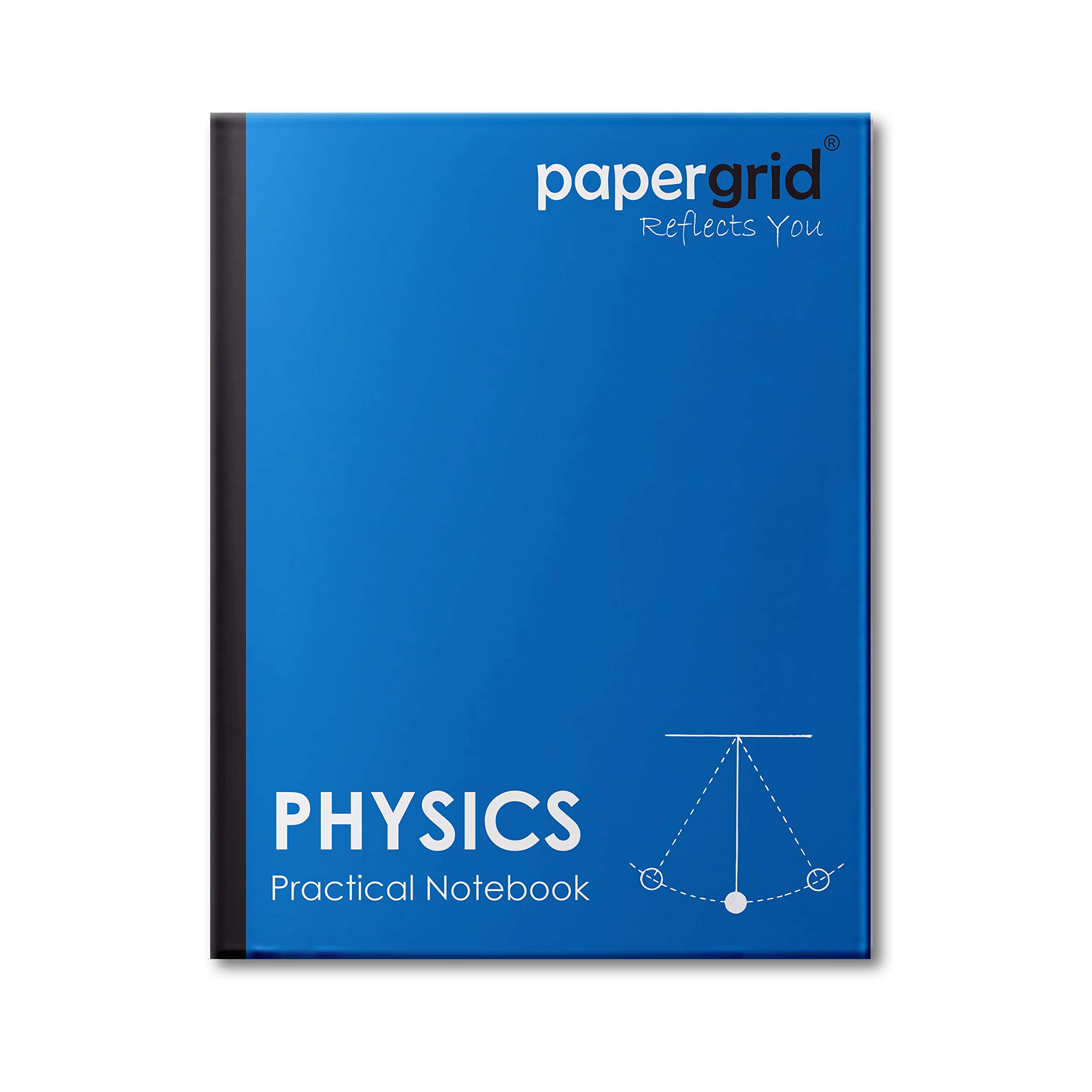 Papergrid Practical Notebook - Physics, 28 cm x 22 cm, 140 Pages, Hard Cover - Pack of 6