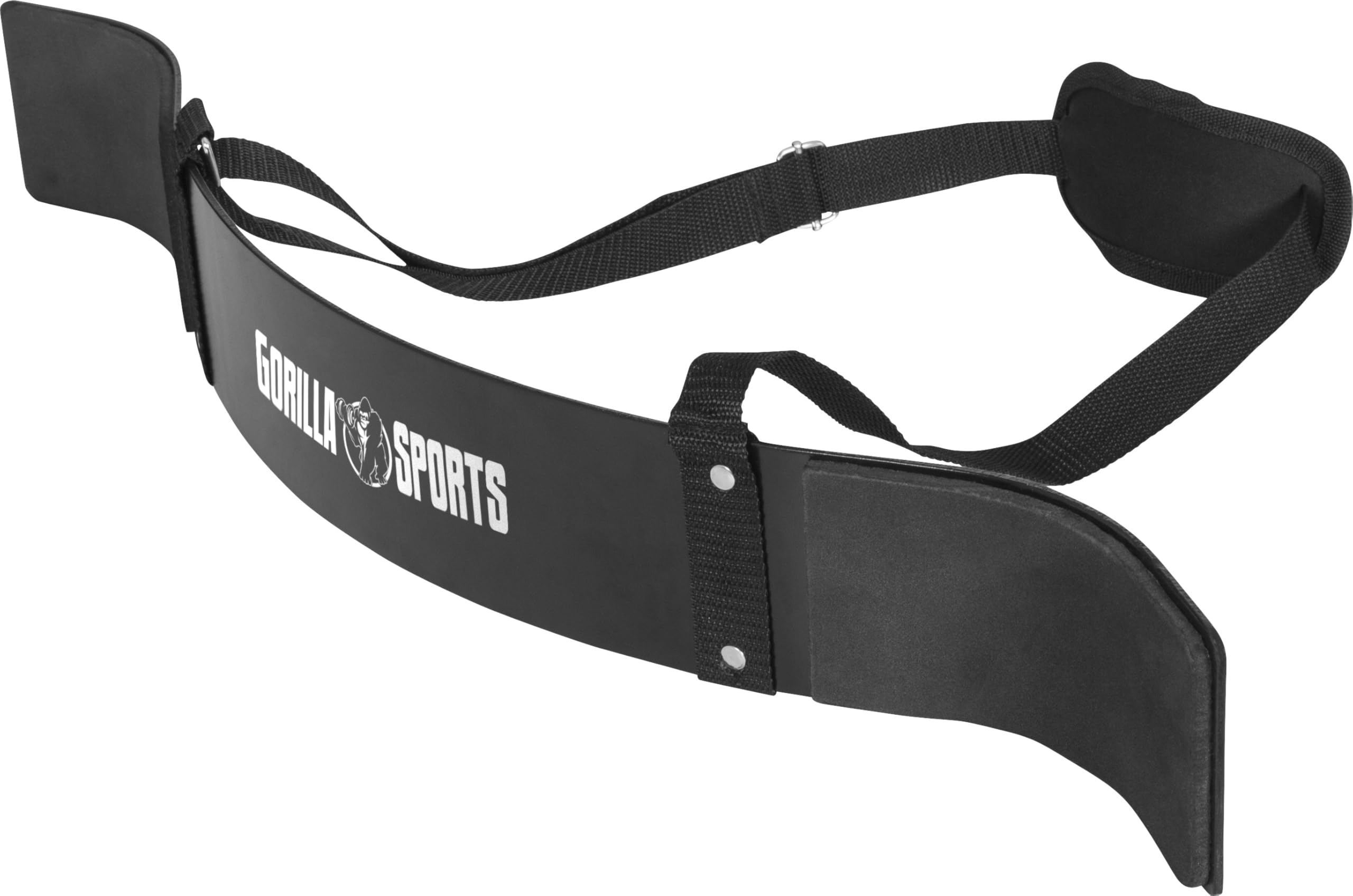 Gorilla Sports® Arm Blaster - Curl, Longeur 32-57cm, Néoprène, Acier, Noir - Isolateur de Biceps, Entraîneur de Bicep, Bomber, Triceps, Force Musculaire, Bras Muscle, pour Musculation, Fitness, Gym