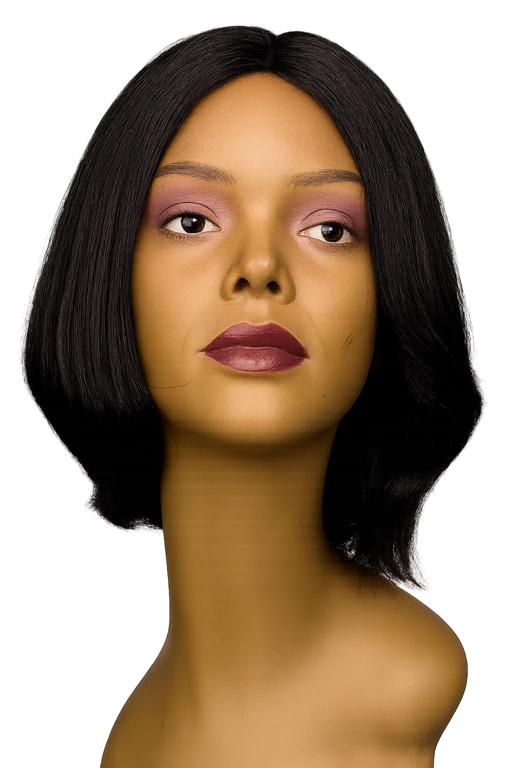 Human Blende wig Alopecia Chemo Hairloss Bob Brown Buy Custom Made Wig | Hair Replacement System main image 4
