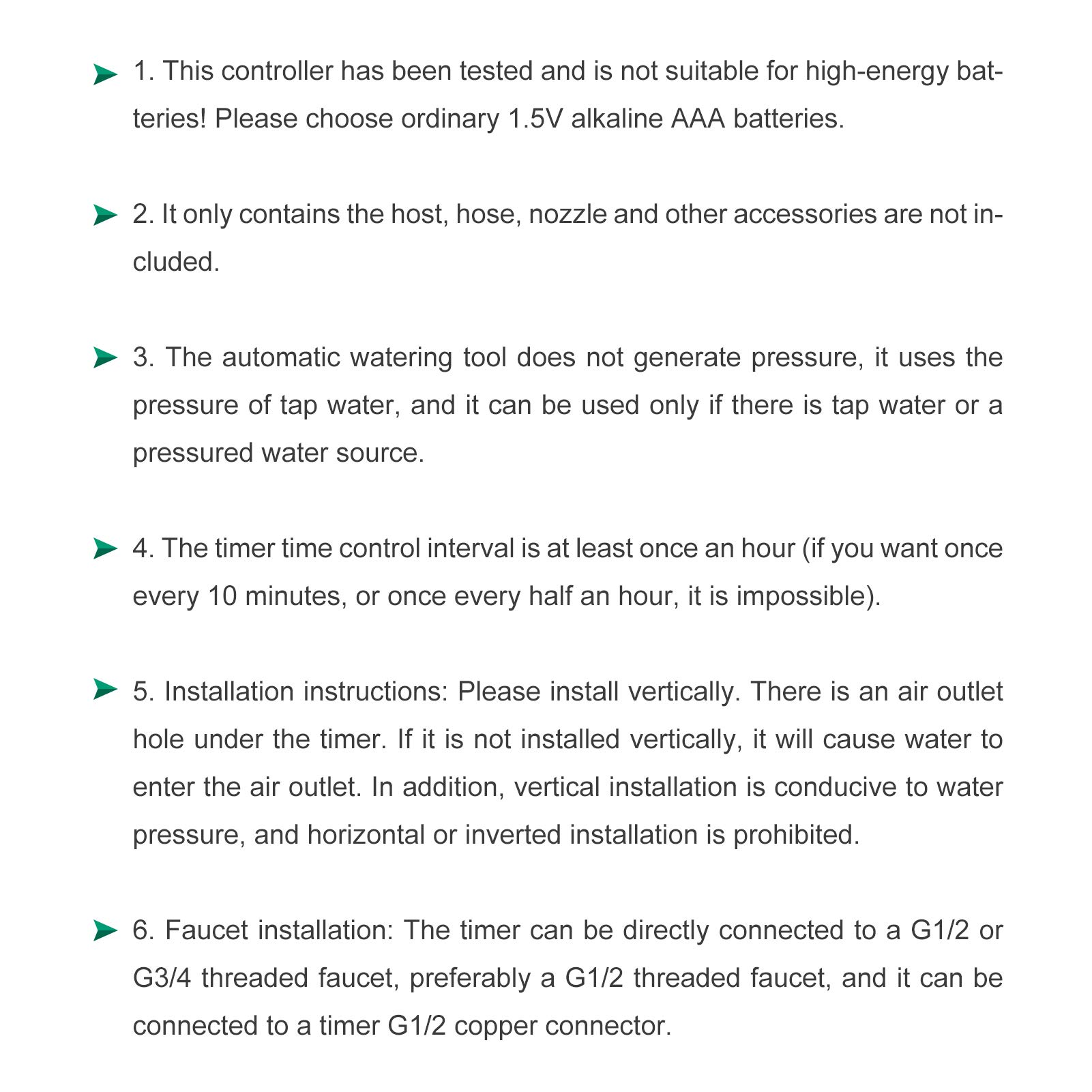 Digital Garden Watering Timer, Automatic and Intelligent Irrigation Controller for Home Garden Planting