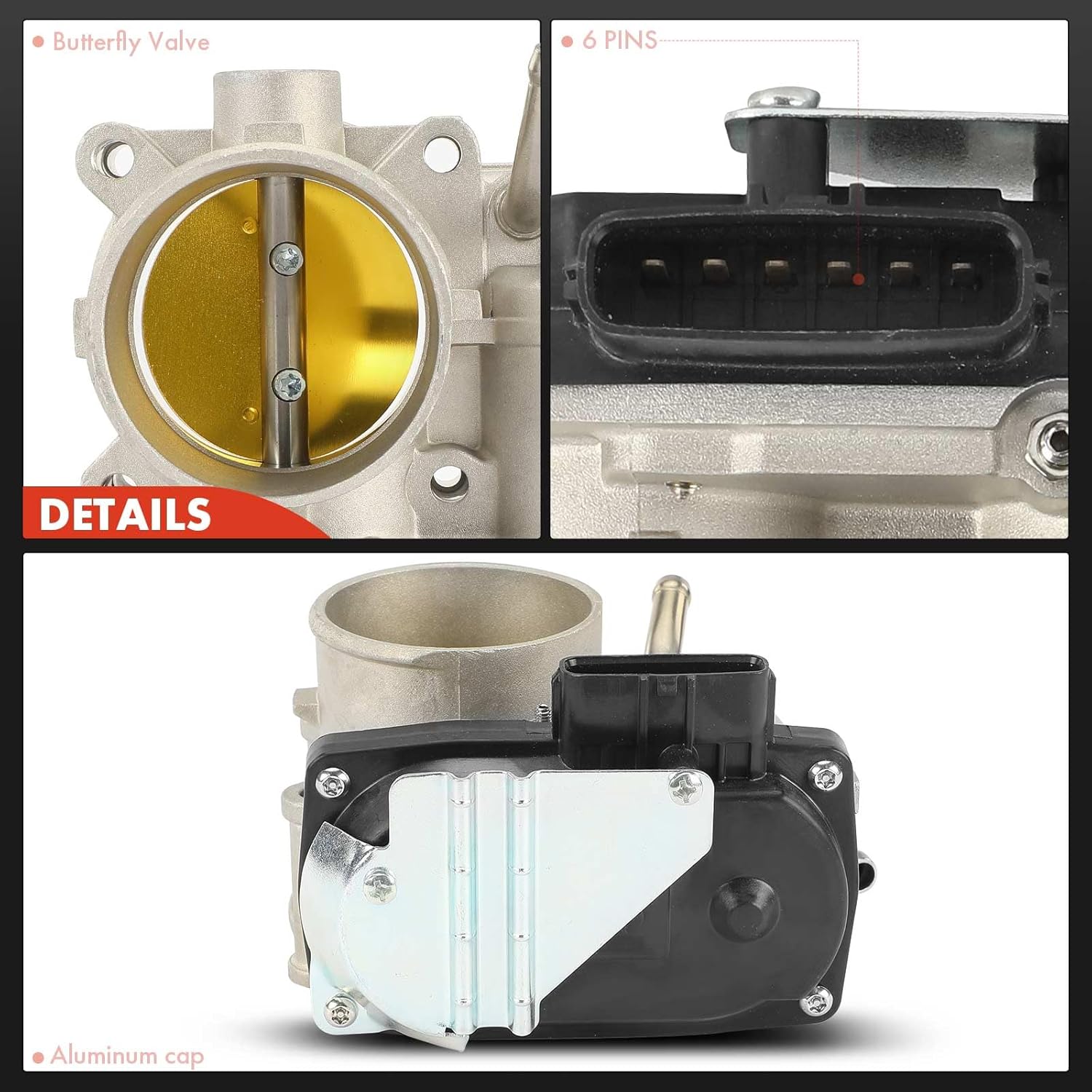 A-Premium Electronic Throttle Body Compatible with Mitsubishi Outlander 2008-2012, Outlander Sport 2011-2012, Lancer 2008-2012, RVR 2011-2012, 2.0L 2.4L