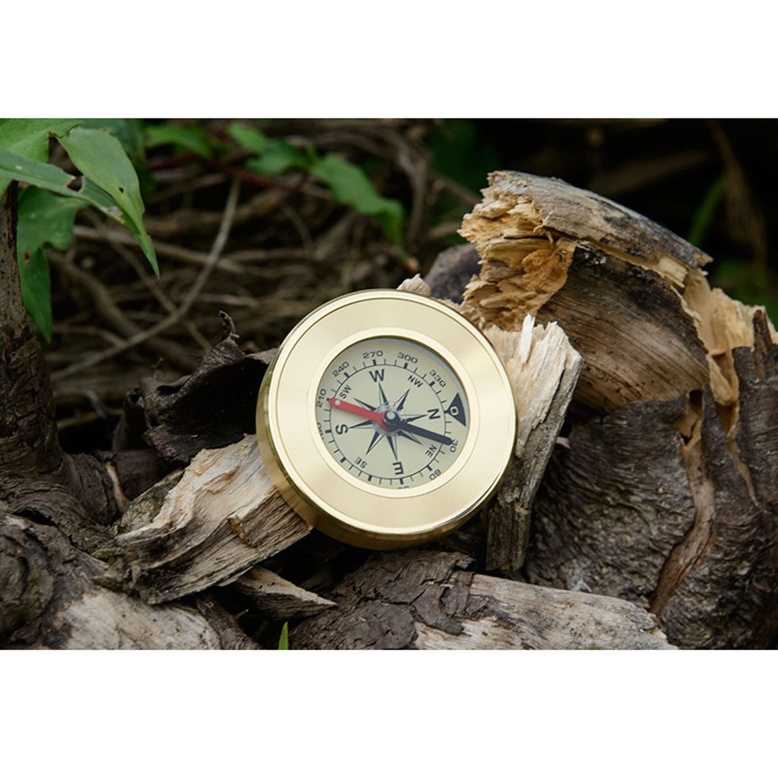 Kompas Mini Camping Marching Lensatic Compass Magnifier Gold Wild Survival Nawigacja Noctilucent