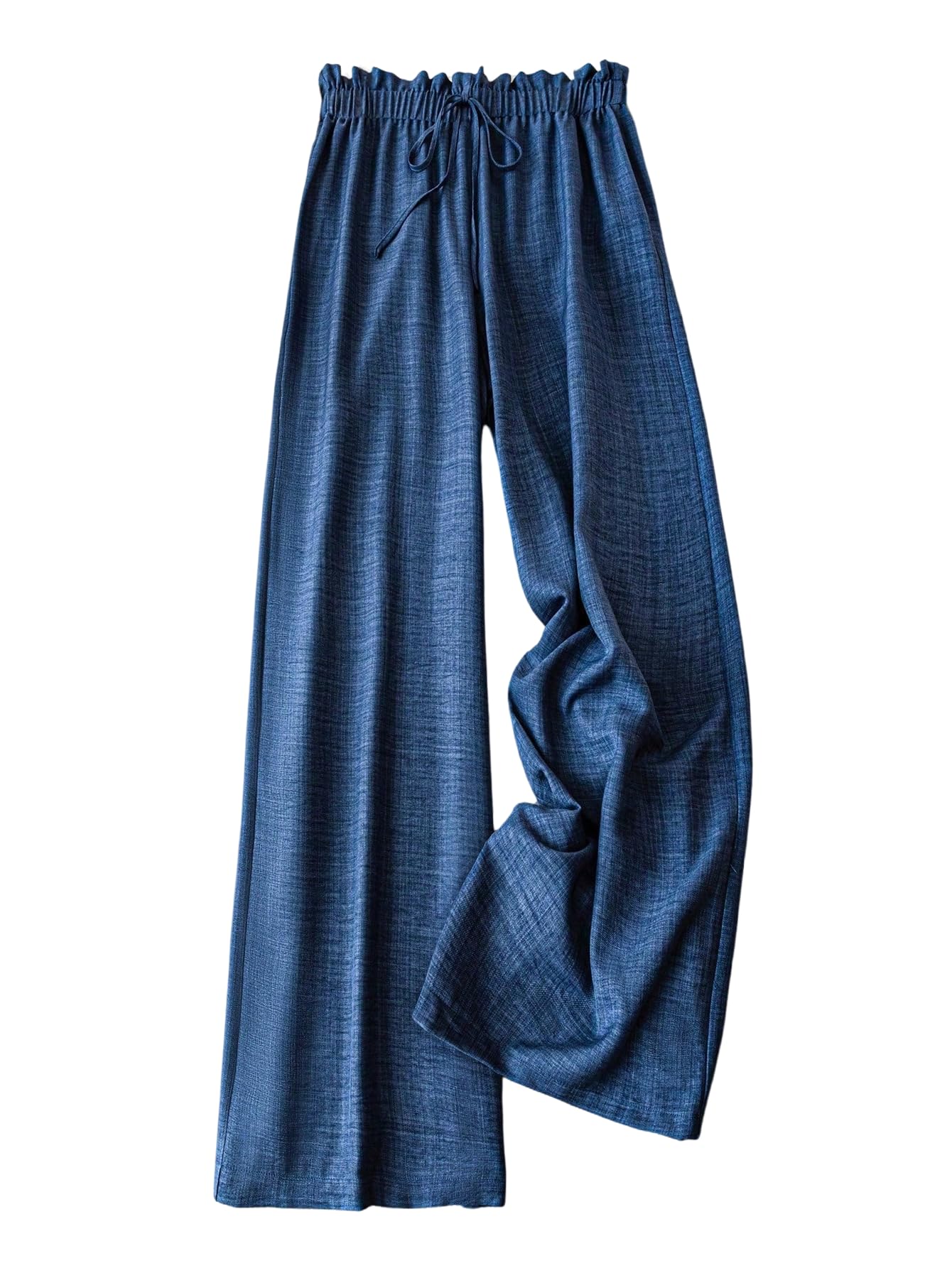 SOLY HUX Womens Plus Size Summer Pants High Waisted Wide Leg Flowy Wide Leg Palazzo Pants Trousers
