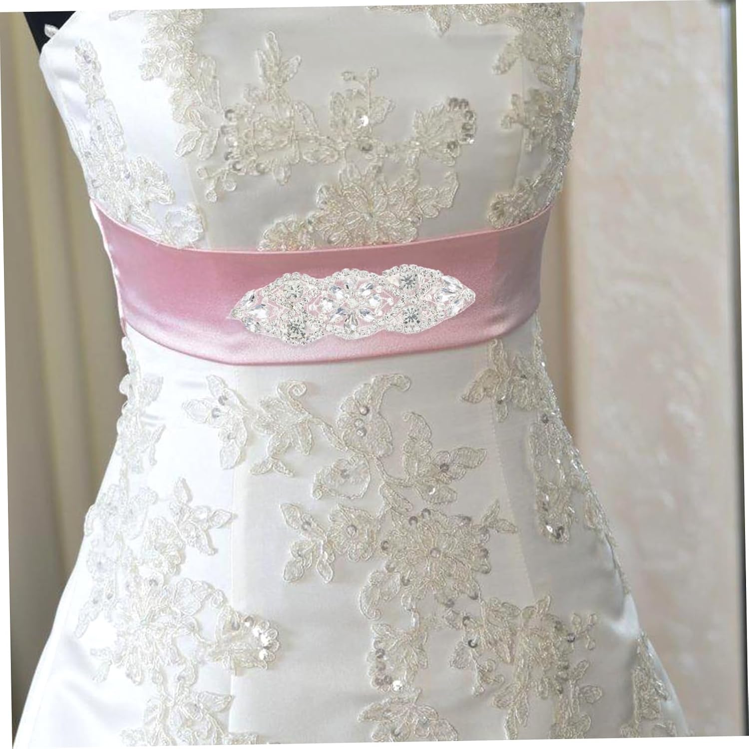 Delicate Rhinestone Applique Patch for Clothing Bridal Dress Accessories Decoration Easy to Apply Stylish Rhinestone Embellishments for Bags Shoes