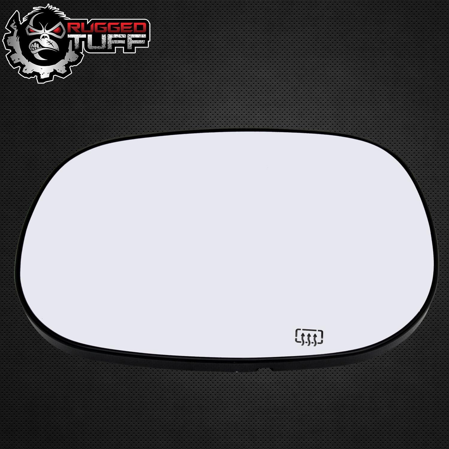 Driver Side Mirror Glass Compatible with 1998-2003 Ram 1500 2500 3500, 1998-2004 Durango Left Door Mirrors With Backing Plate Heated 5019893AA CH1324111