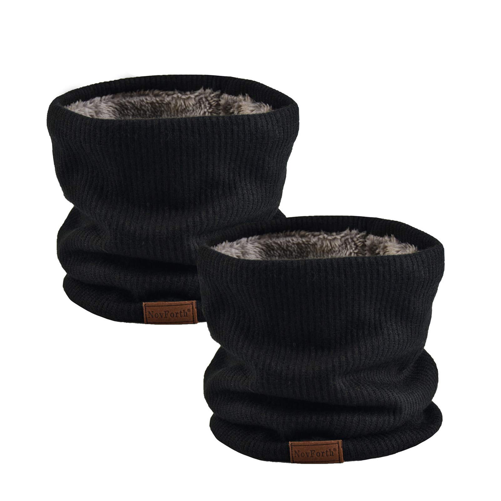 NovForth Winter Neck Warmer Men Ski, Neck Gaiter Face Scarf Women, Fleece Scarf for Men Gaiter Mask, Thick Windproof Scarves