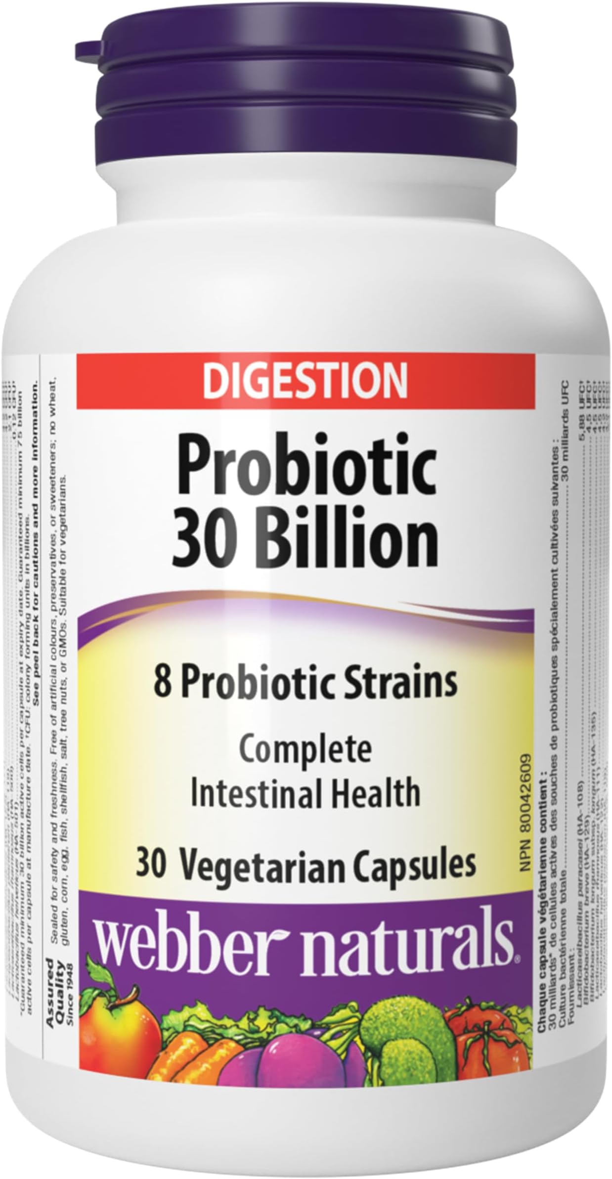 Probiotic 30 Billion, 8 Probiotic Strains, 30-Capsules