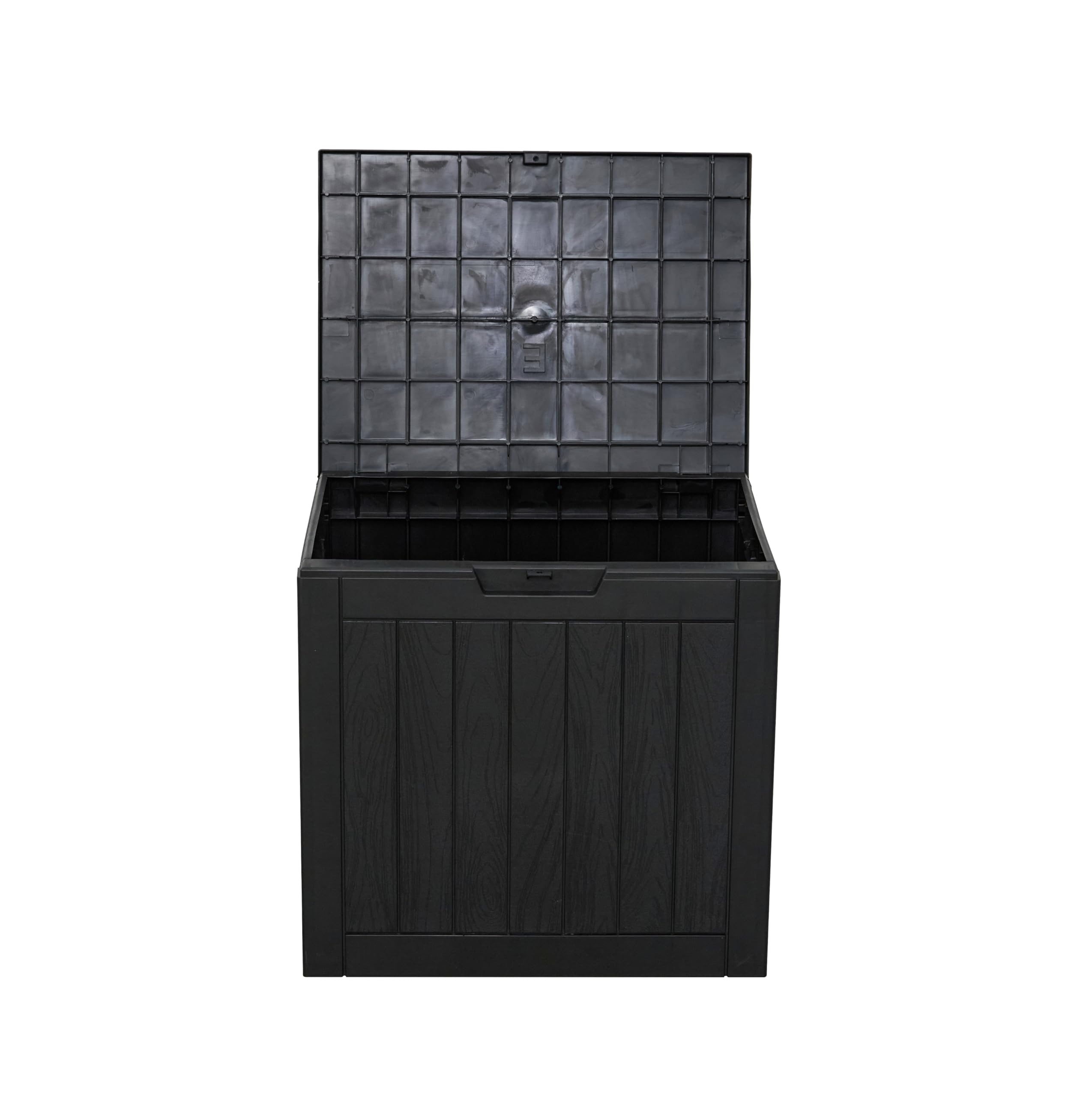 Koll Living Gartenbox Cubex 118 Liter Anthrazit Auflagenbox aus Kunststoff | Wetterfeste Kissenbox | Pflegeleichte Garten Aufbewahrungsbox | L56 x B43 x H53 cm