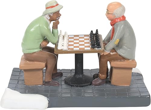 Department 56 Christmas in The City Village Accessories Quhaps The Queen's Gambit Figurine, 2.17 pulgadas, multicolor