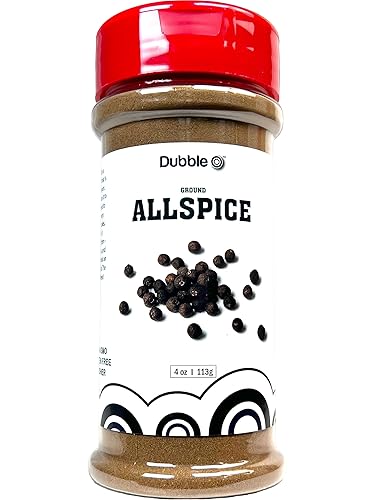 Polvo de pimienta de Jamaica molida 4 onzas Sin OMG, Kosher, Halal y sin gluten Marca Dubble O