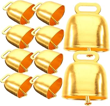 Amazon.co.jp: Toddmomy 10個属製牛鈴 ヴィンテージスル 大音量 ペット
