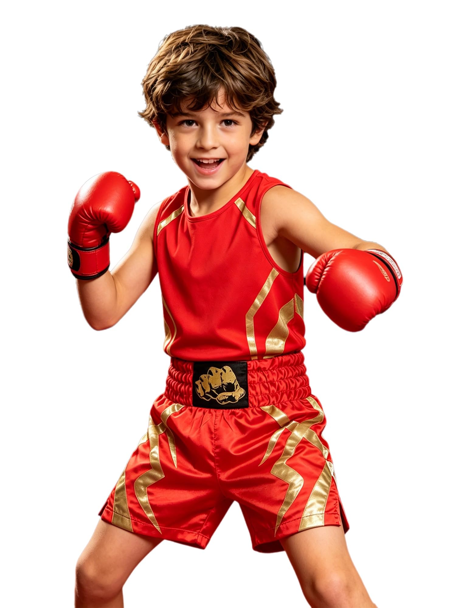 Tenue boxeur training garçon ensemble boxe enfants robuste - 8