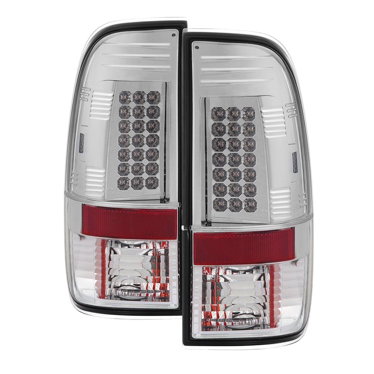 Amazon.com: Spyder Auto 5003478 LED Tail Lights Chrome/Clear 