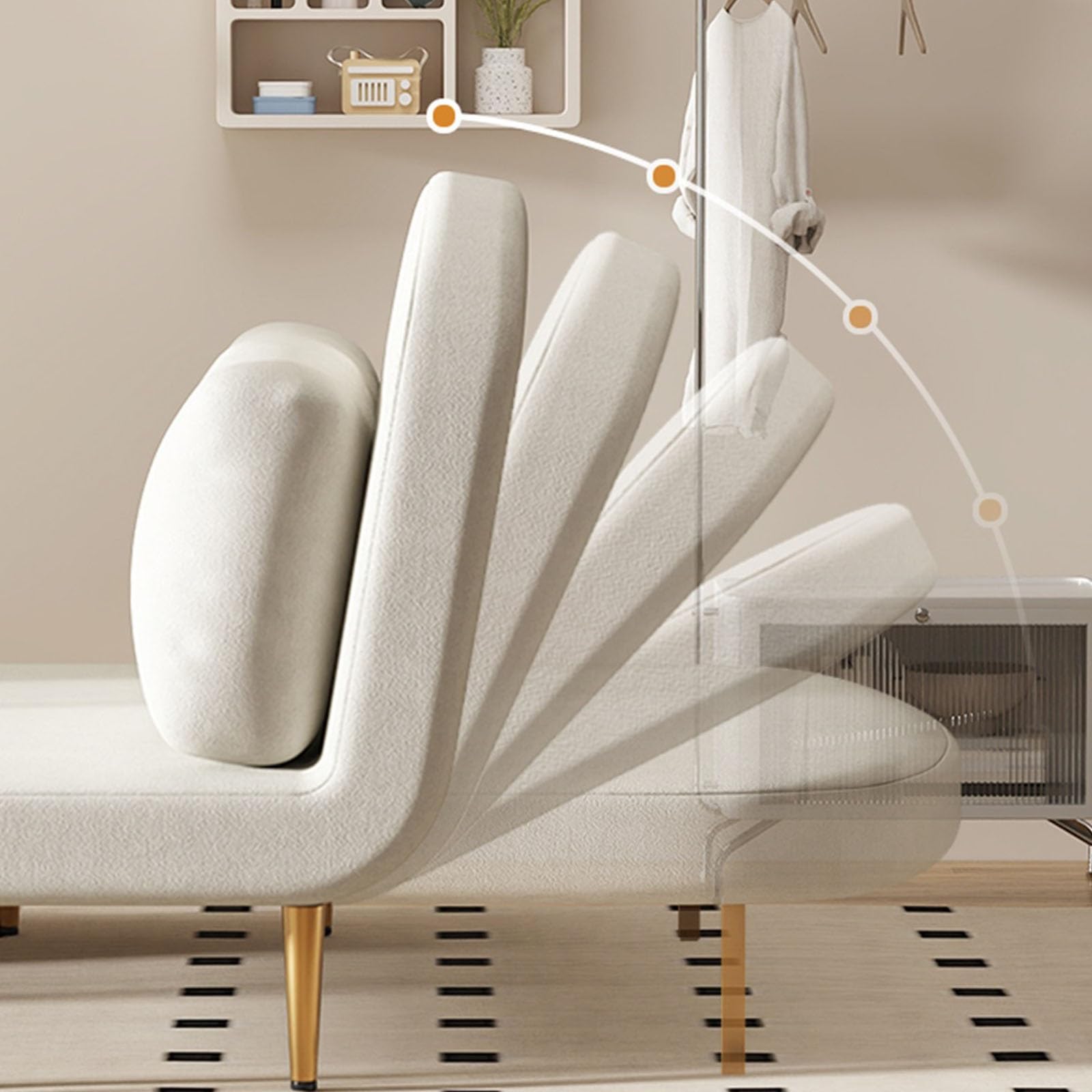 折りたたみ式ソファベッド、枕付き折りたたみ式マットレス付き 折りたたみ式ソファベッド、枕付き折りたたみ式マットレス付き