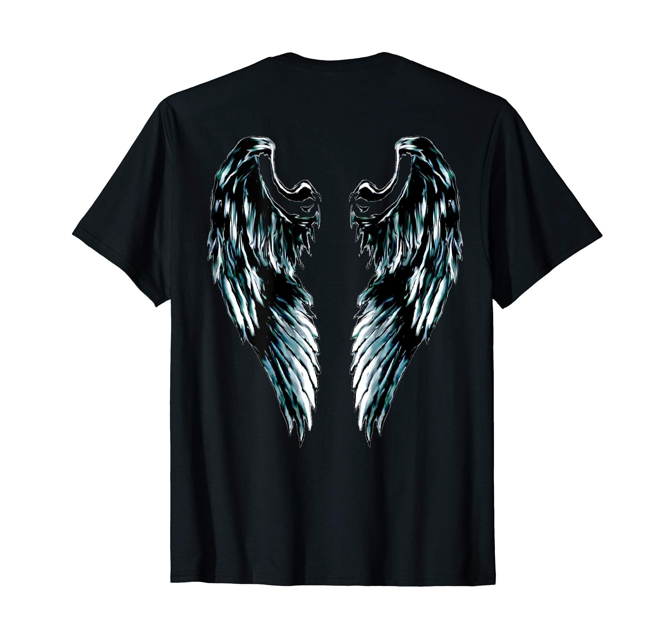 Dark Fallen Angel DesignsBlack Feather Angel Wings ideal for Goths & Guardian Angels T-ShirtOEKO-TEX STANDARD 100