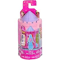 Mattel Disney Princess Tower Surprise Piccole bambole e accessori, impilabile Playset con 4 sorprese e amici di Disney Movies (gli stili possono variare)
