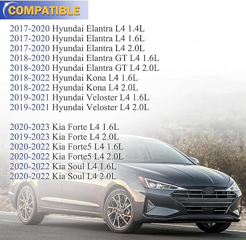 Miniatura 2 de Filtro de aire de motor CA12057 para Hyundai 17-20 Elantra, 18-20 Elantra GT, 18-22 Kona, 19-21 Veloster/KIA 19-23 Forte, 20-22 Forte5, 20-22 Soul