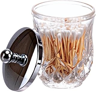 Qtip Holder,10 Oz Clear Glass Apothec...