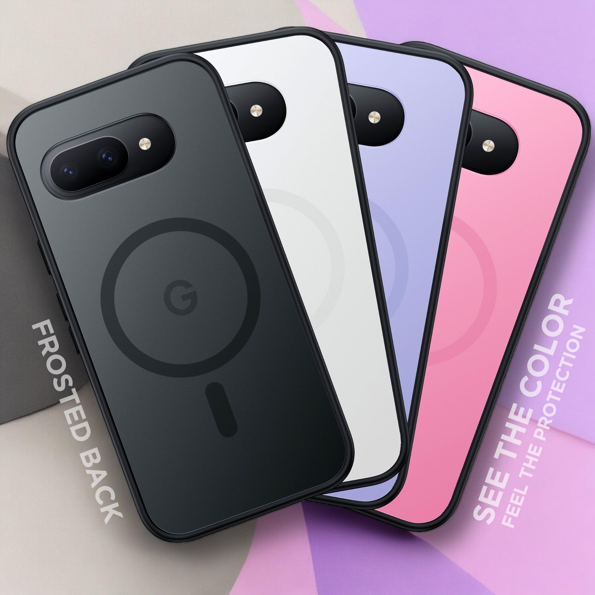 Etui do Google Pixel 9a SlimShield z klipsem do paska hybrydowe Magsafe czarne