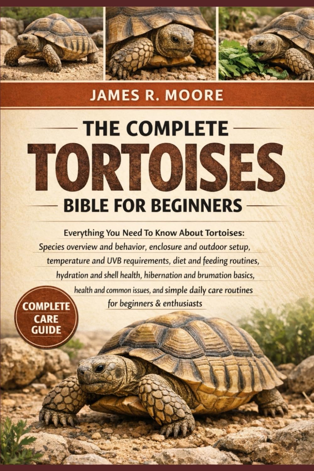 THE COMPLETE TORTOISES BIBLE FOR BEGINNERS: Everything You Need To Know About Tortoises: Species overview and behavior, enclosure and outdoor setup, ... care routines for beginners & enthusiasts