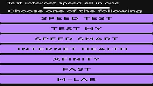 Test internet speed all in one