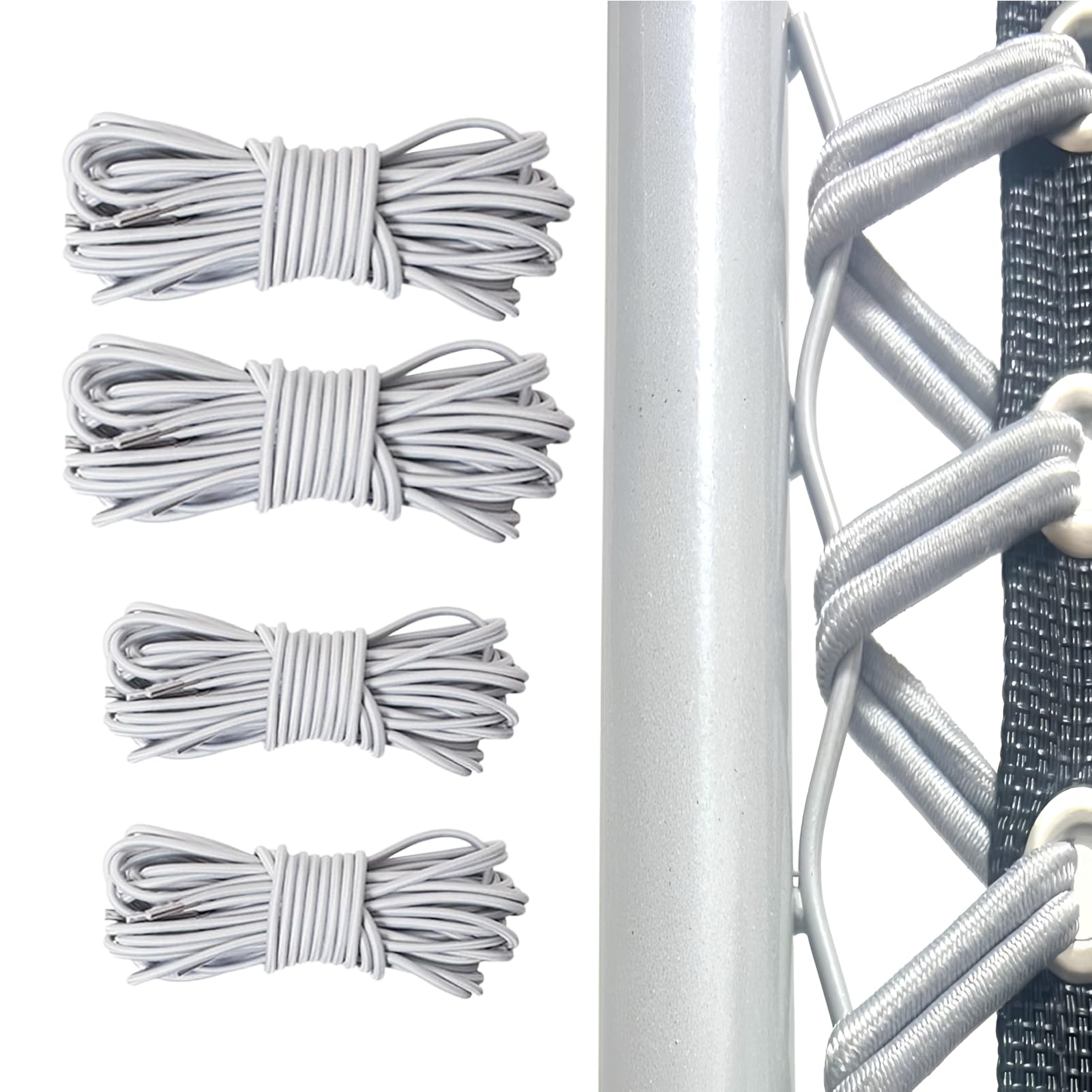 Uniwersalny elastyczny leżak 4 szt. (2 x 2,2 m + 2 x 1,4 m) do relaksu Zero Gravity elastyczny fotel wypoczynkowy, krótka lina zastępuje górną część liny lon