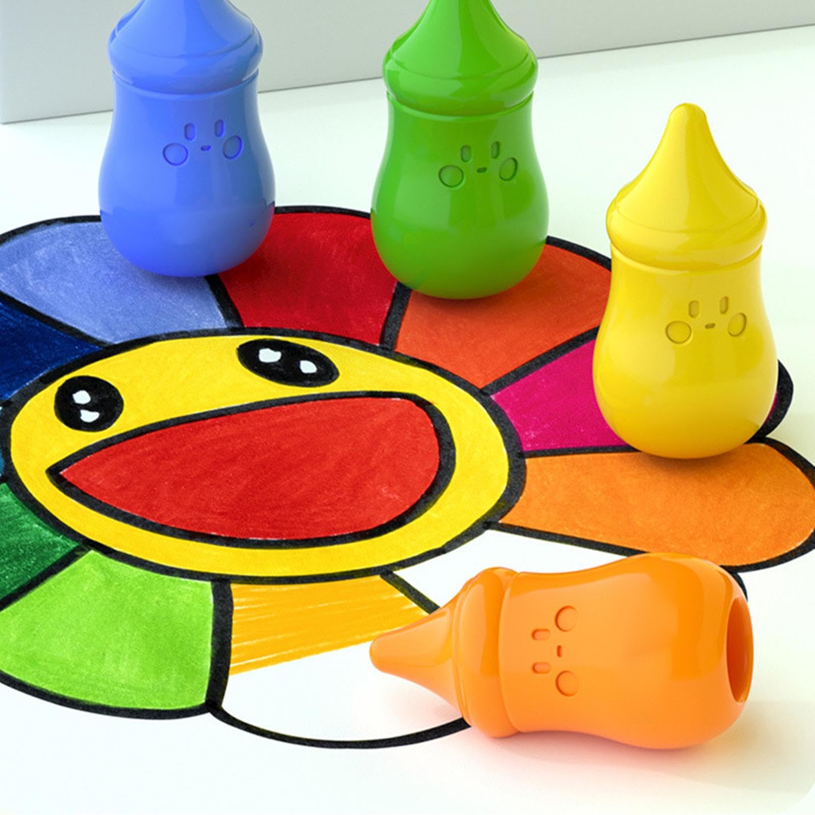 Bleistifte für Kleinkinder – waschbare Kunstwerkzeuge, Farbzeichnungsset | Wachsfarben mit einfachem Griff, ungiftiges Malset, kreatives Malspielzeug