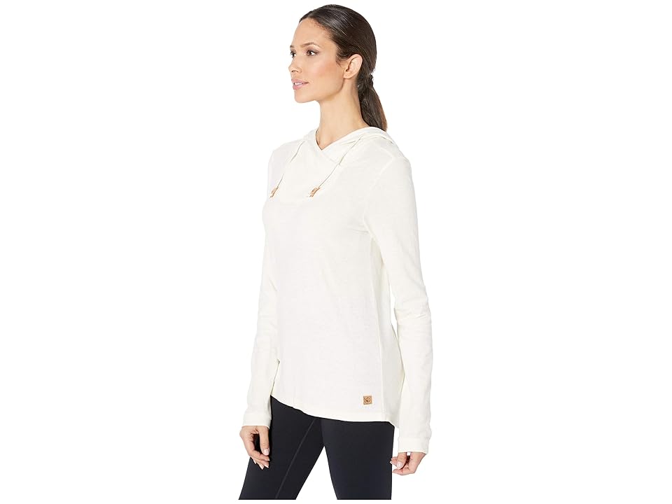 

tentree Cumulus Hooded Long Sleeve (Natural White) Women's Sweatshirt, Beige