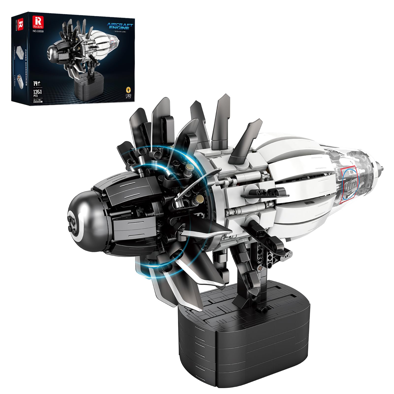 Amazon.com: Reobrix Aircraft Engine Model Building Kit for Adults