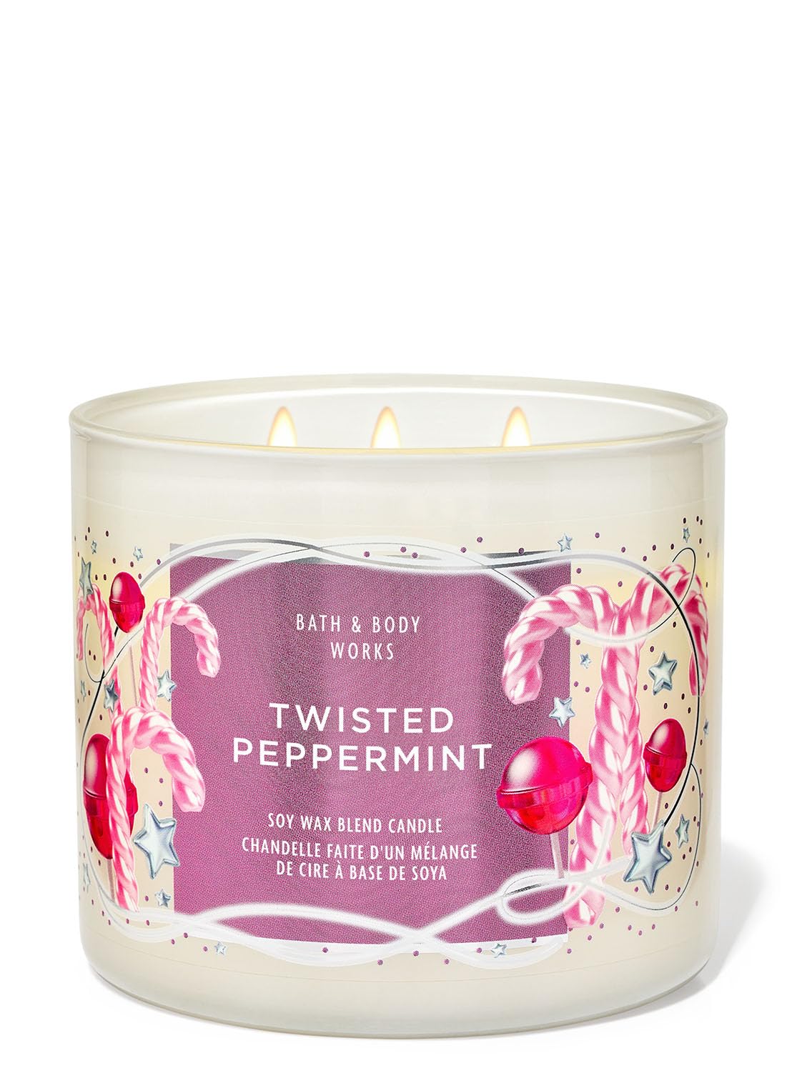 Bath & Body Works Twisted Peppermint 3-Wick Candle-picture-13