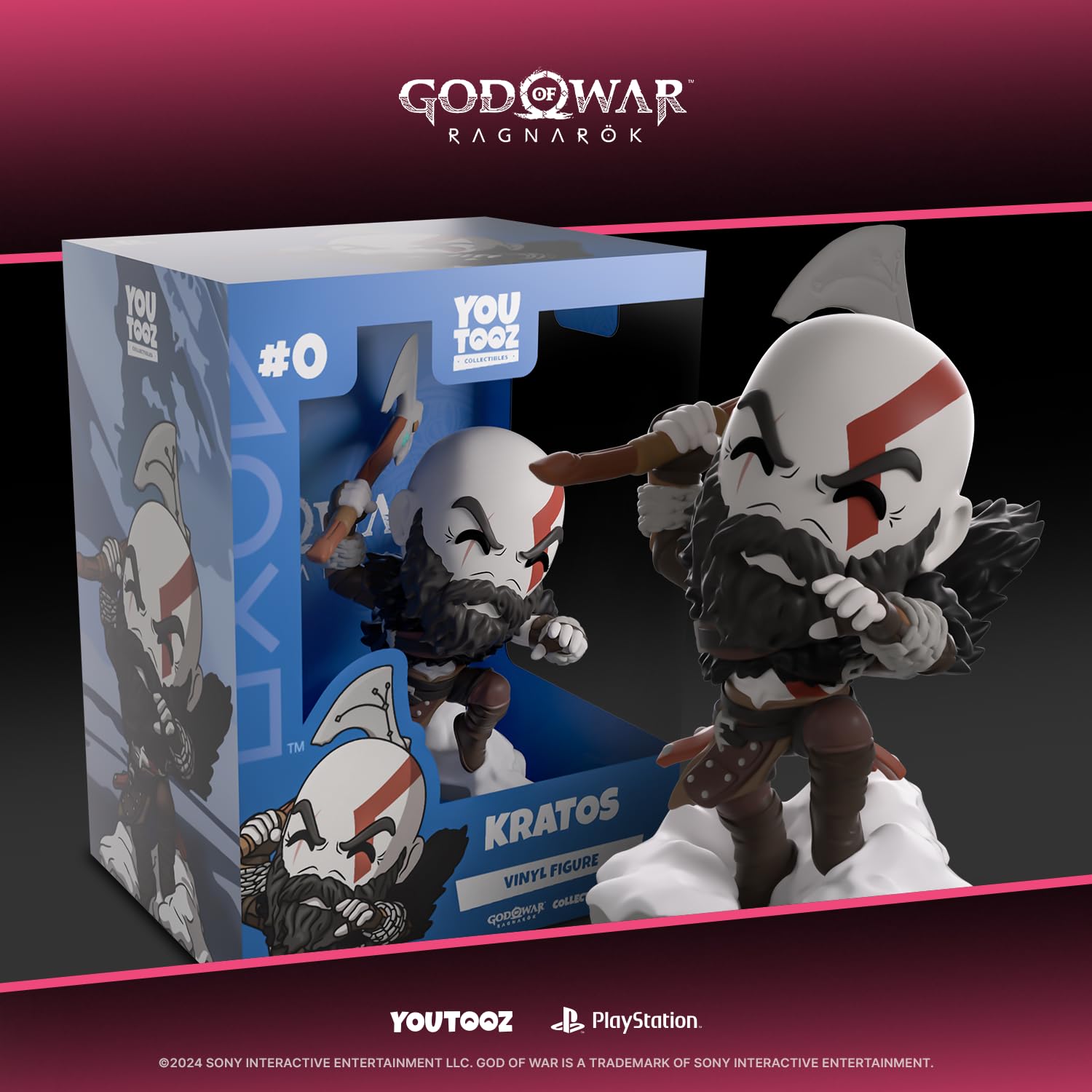 Youtooz Figura de vinilo Kratos God of War de 5.5 pulgadas, figura de acción coleccionable de Kratos God of War