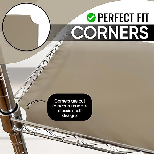 Miniatura 4 de DUALSO Revestimiento de Alambre para Estante, Alfombrilla para Estante de Rejilla de Alambre - Cubierta Gruesa para Estante de Alambre - Forro de