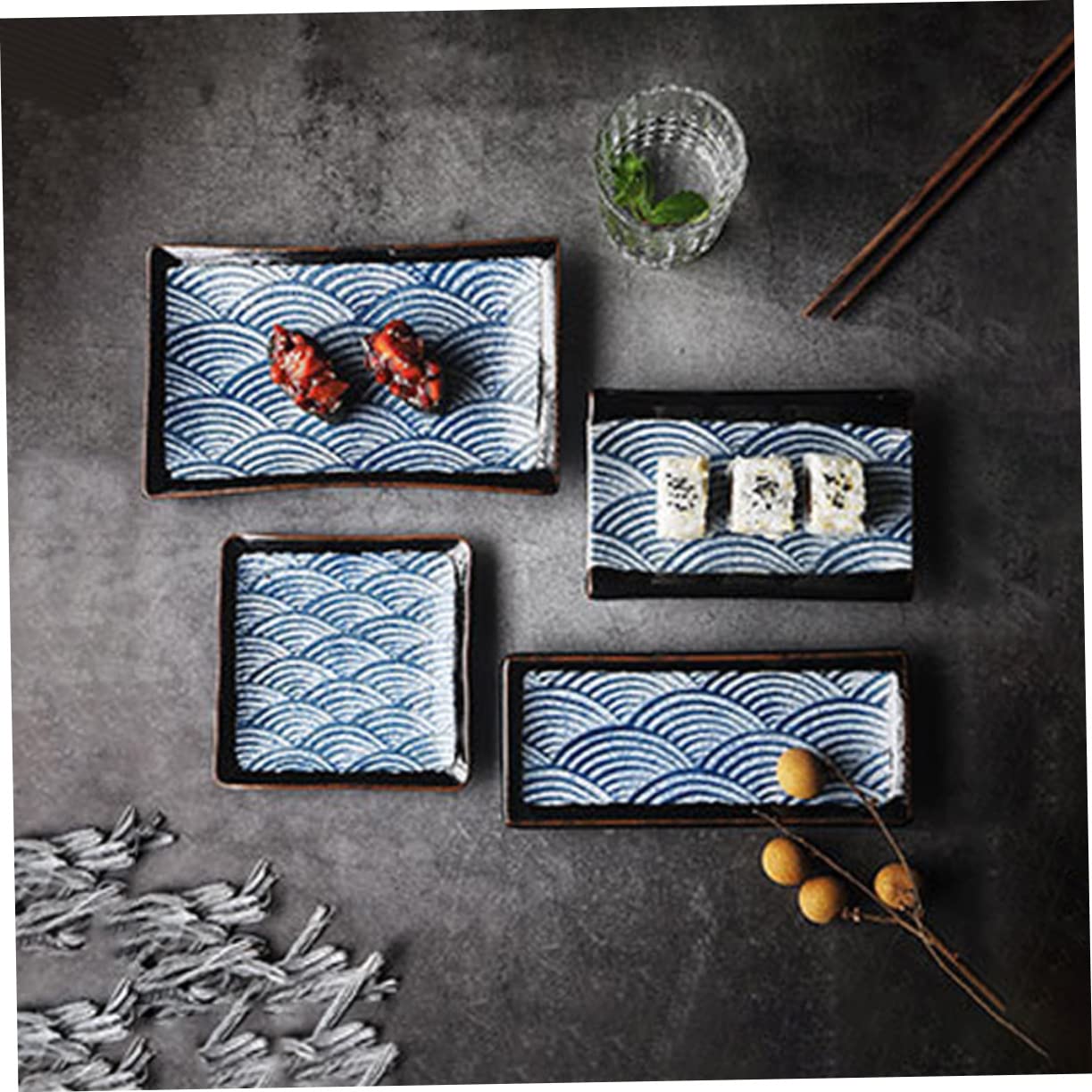 Lot De 4 Bols En Céramique Fleur Dégradé Rose - 7.5 Cm - Pour Sauce, Sushi, Apéritif, Déco Table - 5