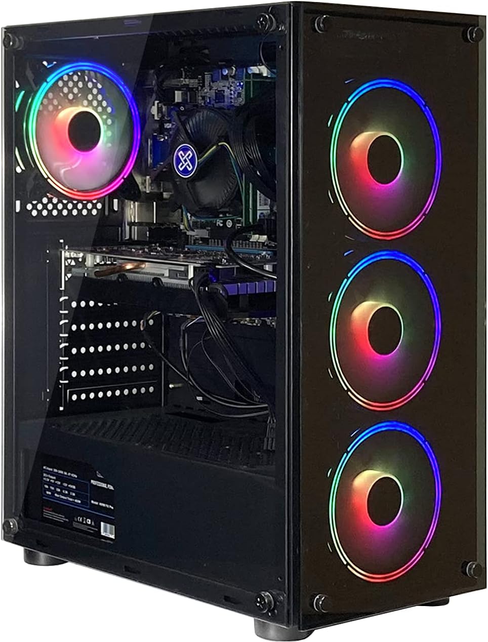 XUM Gaming PC Desktop Computer i73770 3.4GHz,GTX 1050 Ti 4GB GPU,16GB DDR3 RAM,256GB NVME M.2