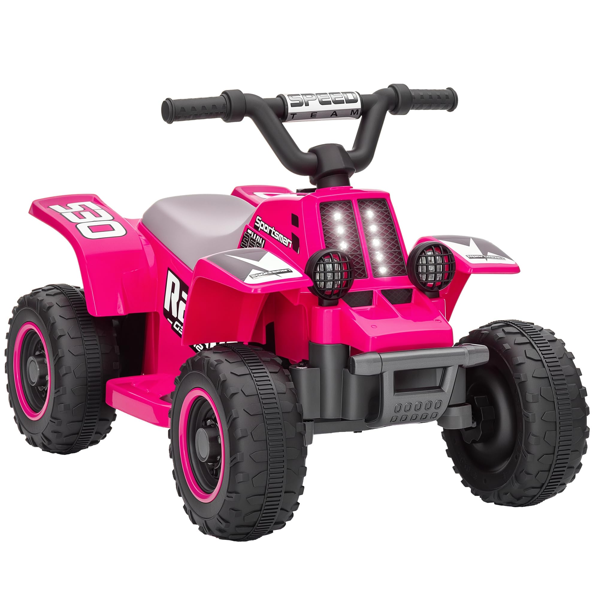 AIYAPLAY Elektryczny quad dla dzieci z funkcją przód/tył, Różowy