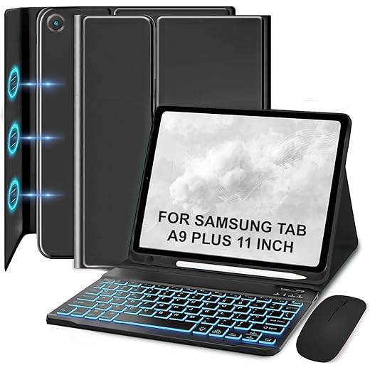 Meyaar Case Keyboard for Samsung Galaxy Tab A9+ 11inch