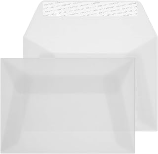 Creative Senses C6 114 x 162 mm Wallet Peel and Seal Envelope - Translucent White (Pack of 500)