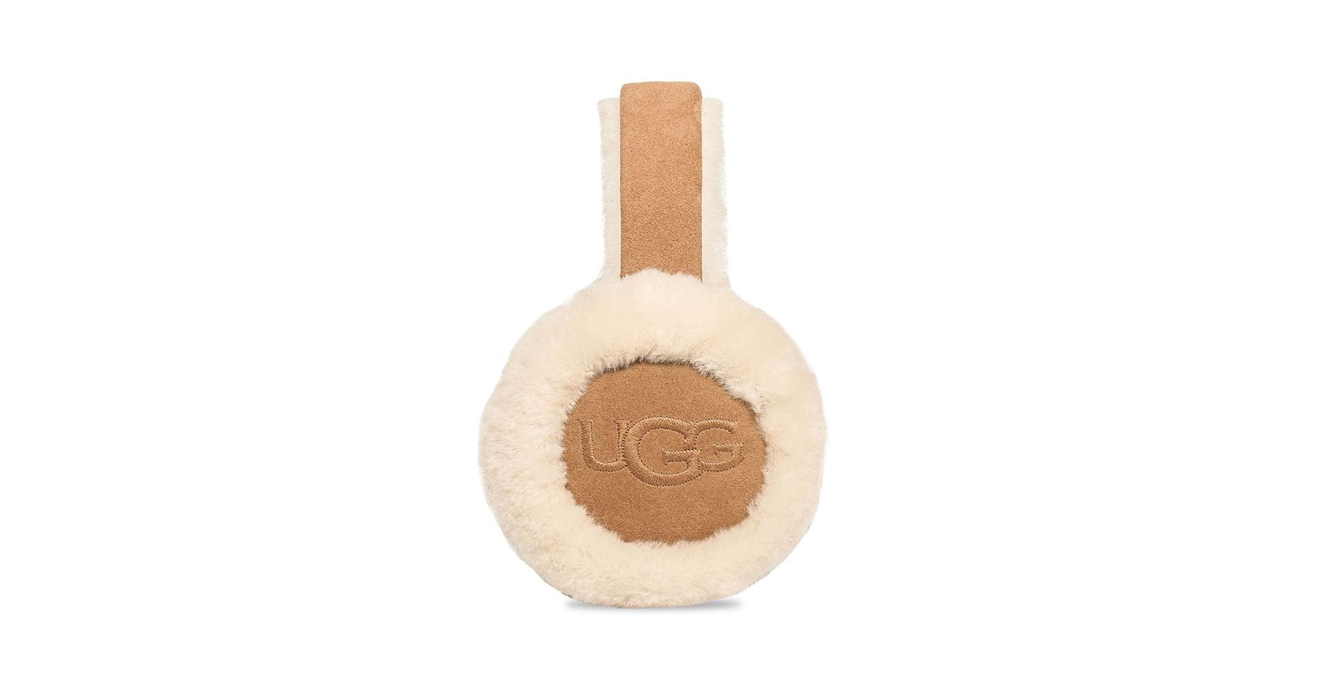 UGG W EMBROIDERED LOGO EARMUFF チェスナット UGG W EMBROIDERED LOGO EARMUFF チェスナット UGG】 (W